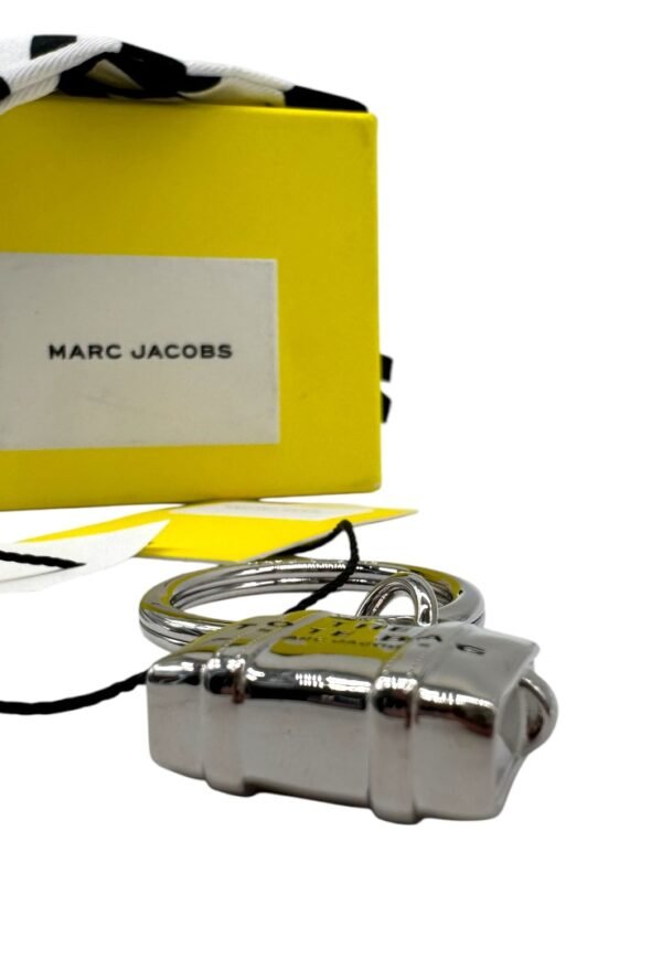 MAR JACOBS - KEYCHAIN SILVER TOTE BAG - Image 6